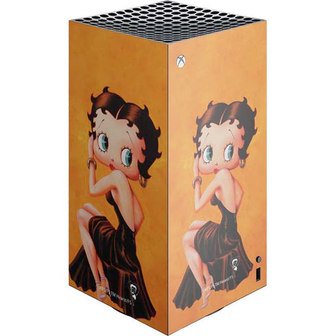 Betty Boop Little Black Dress XBox Series X Digital Edition Console Skin